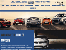 Tablet Screenshot of jubileemotors.co.za